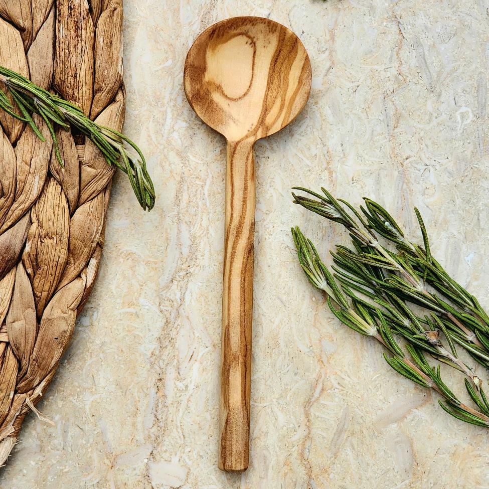 Small Spoon for Spices | Olive Wood Teaspoon  | Handcrafted in Palestine