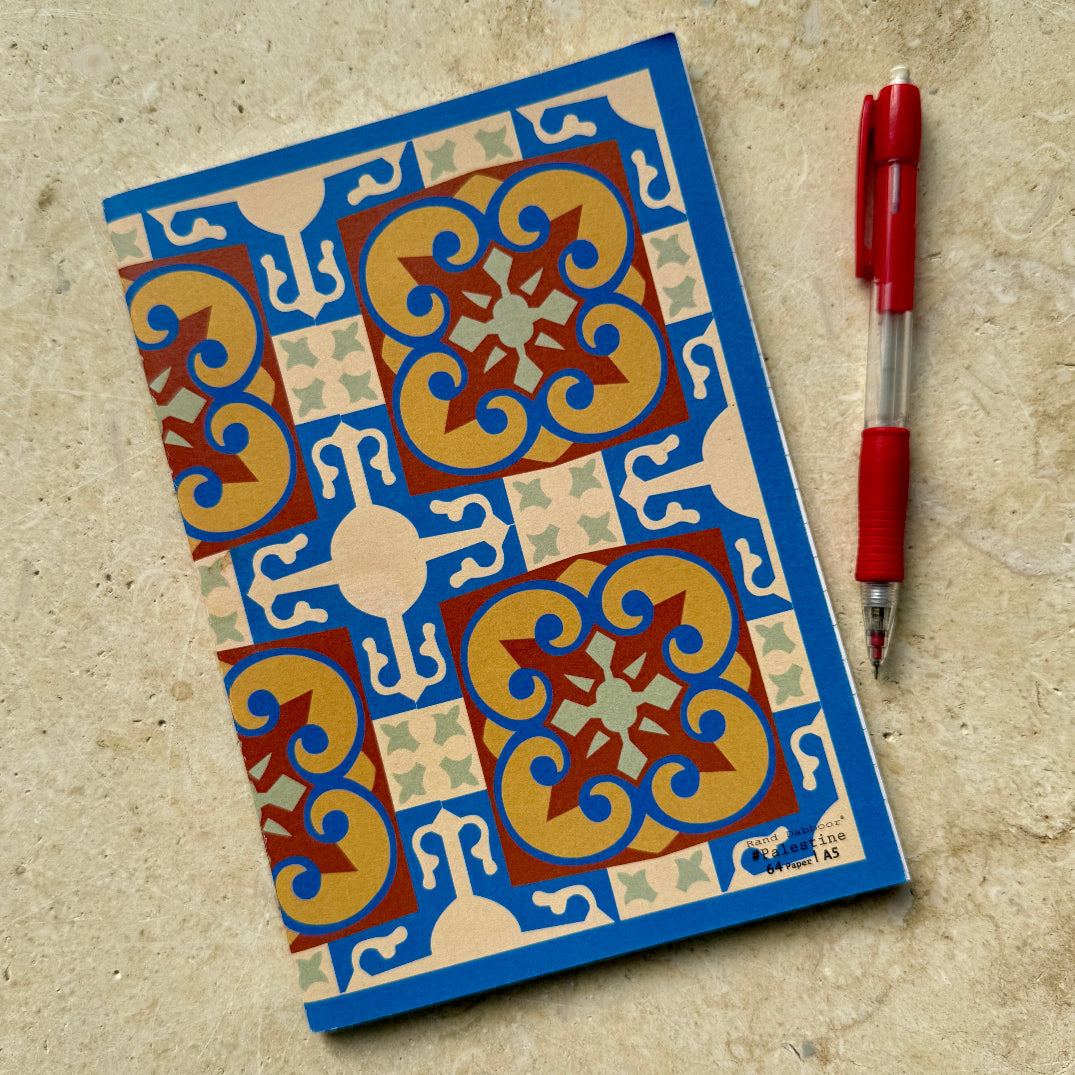 Palestinian Notebook of Nabulsi Tiles  | Designed by Rand Dabboor and Printed in Palestine